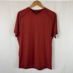 Rhone Tech Performance T Shirt AG47 Silver Short Sleeve Crew Neck Men's Size L